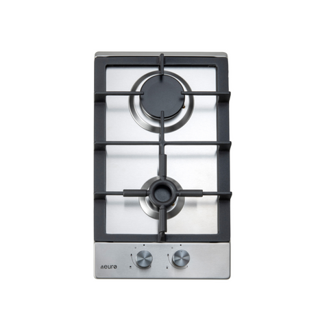 Euro Appliances 30cm Gas Stainless Steel Cooktop - ECT30GX