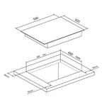 Euro Appliances 60cm Electric Ceran Glass Cooktop - ECT600IN2