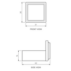 Parisi Ezia Robe Hook - Chrome - KE.HK