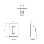 Parisi Ezia Wall Mixer - Chrome - KE.05