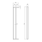 Parisi Ezia 770mm Double Towel Rail - Chrome - KE.TRD77