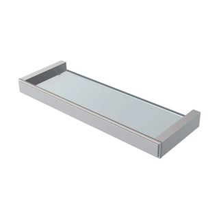 Parisi Ezia 350mm Glass Shelf - Brushed Nickel - KE.SH35.41