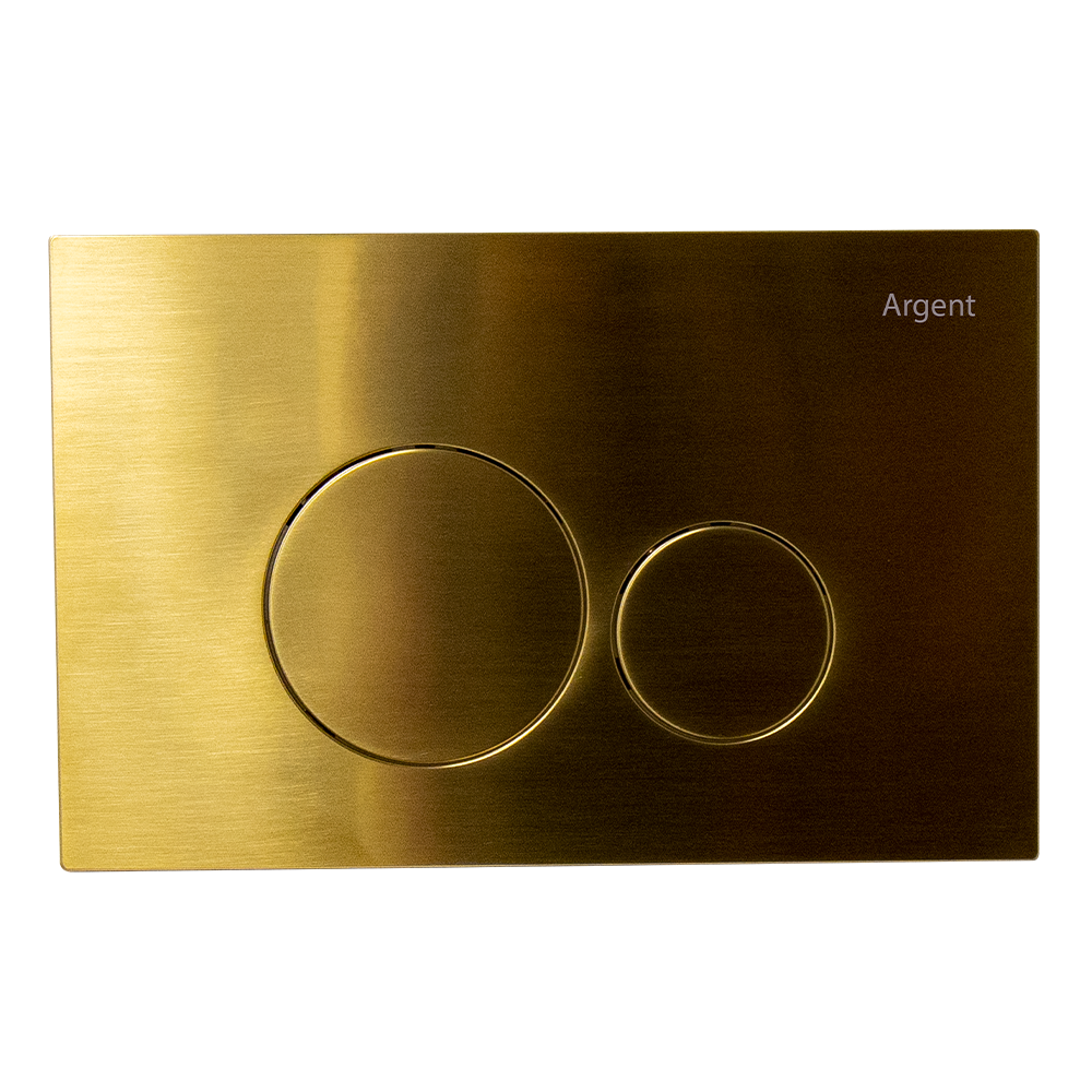 Argent Grace Round Mechanical Flush Plate - Brushed Gold - F5020BG