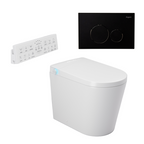 Argent Evoke Wall Faced Smart Toilet Package Includes Argent 80 Smart Cistern - Includes Matte Black Grace Button - SWF100A80 + F5020MB