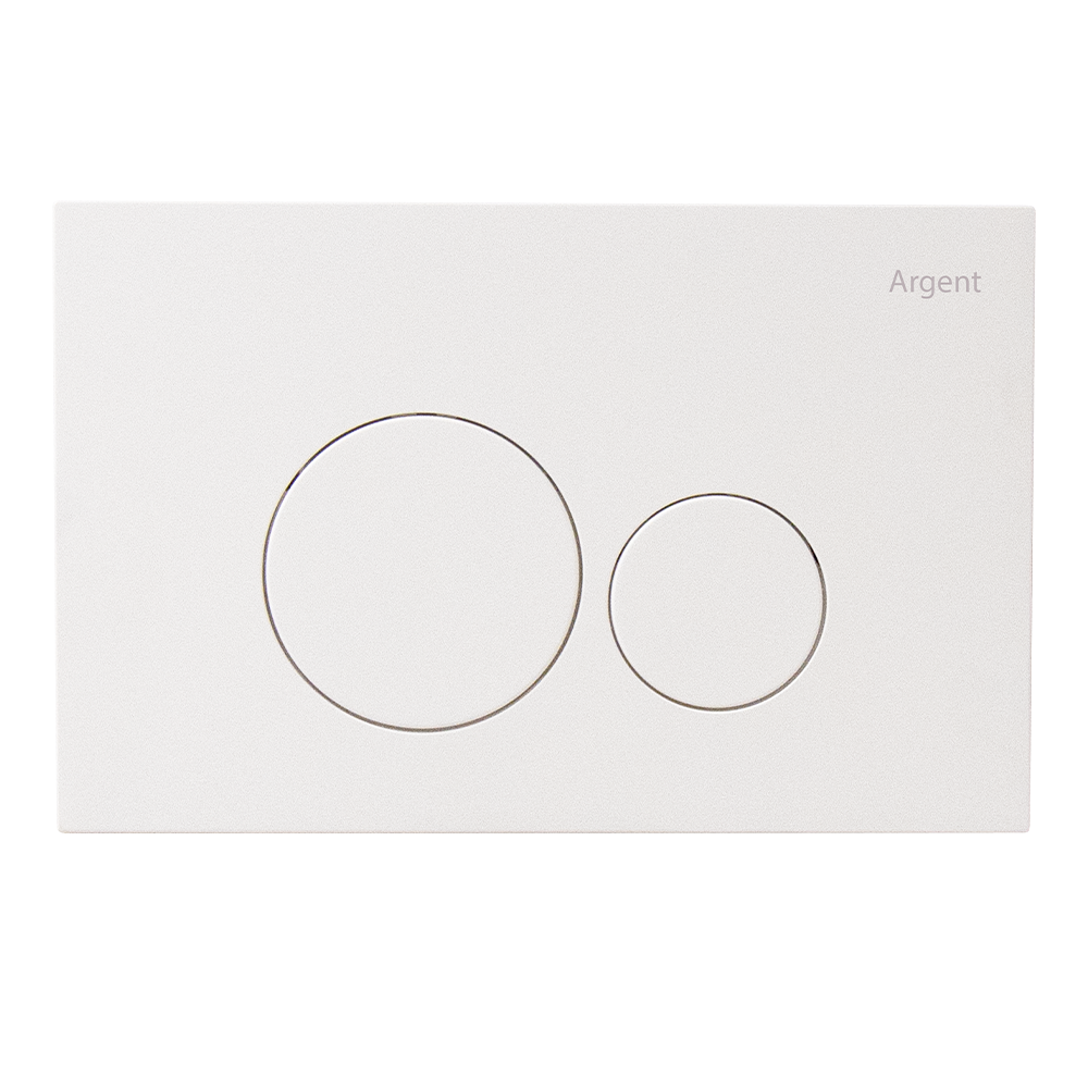 Argent Grace Round Mechanical Flush Plate - Matte White - F5020MW
