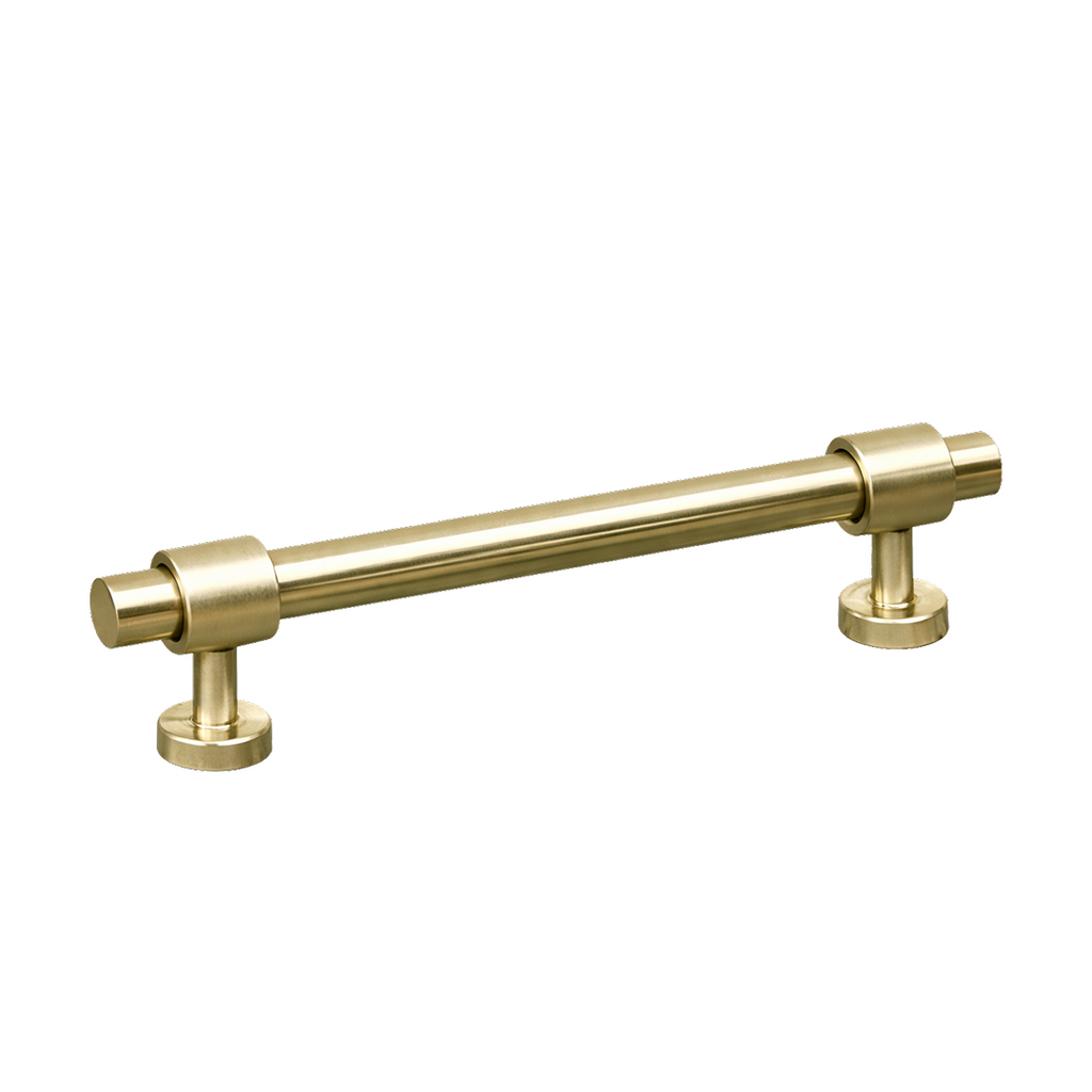 Turner Hastings The Fanetta 128mm Cabinet Handle - Brushed Brass FA128CB-BB