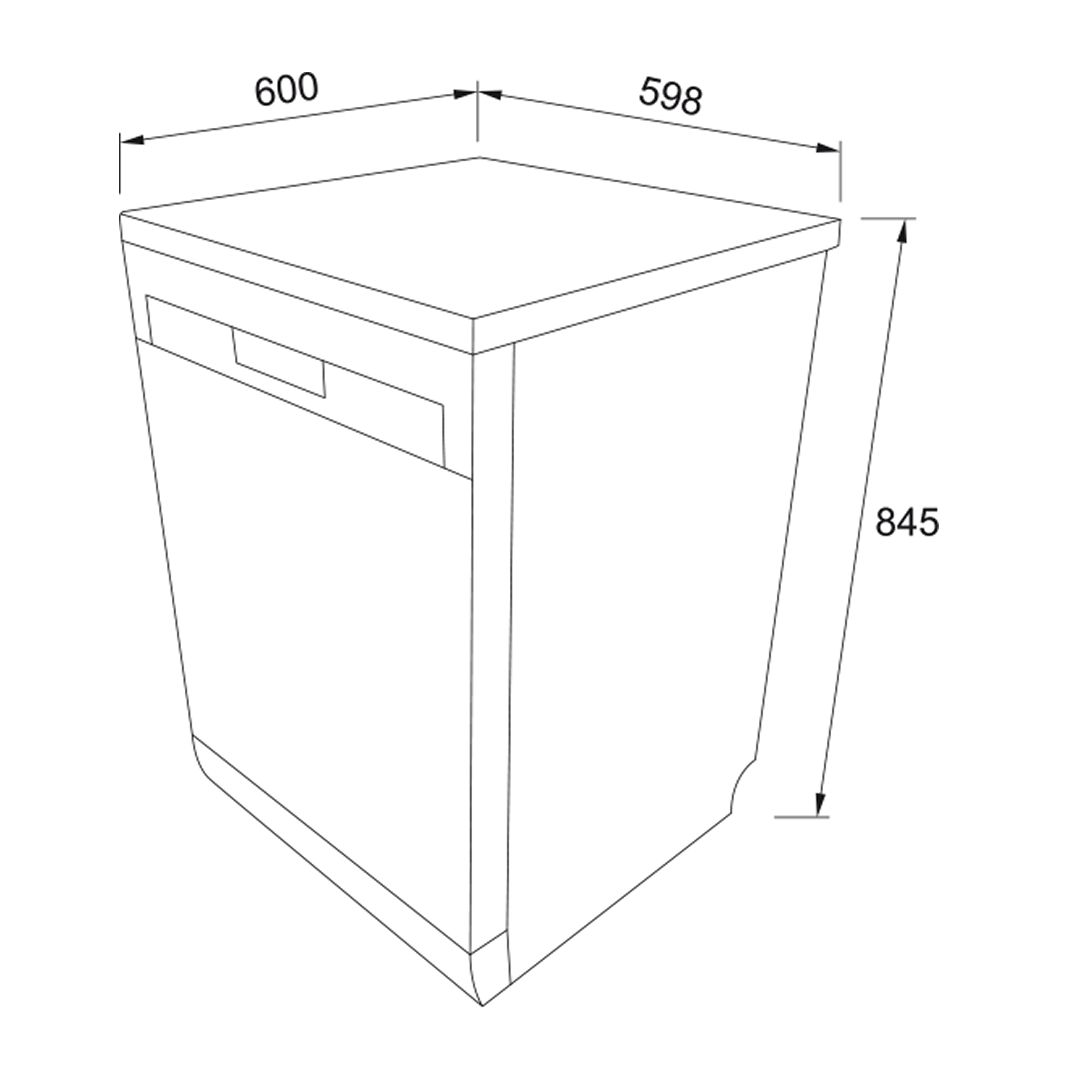 Franke Urban Freestanding Dishwasher - Stainless Steel FCDW60FS