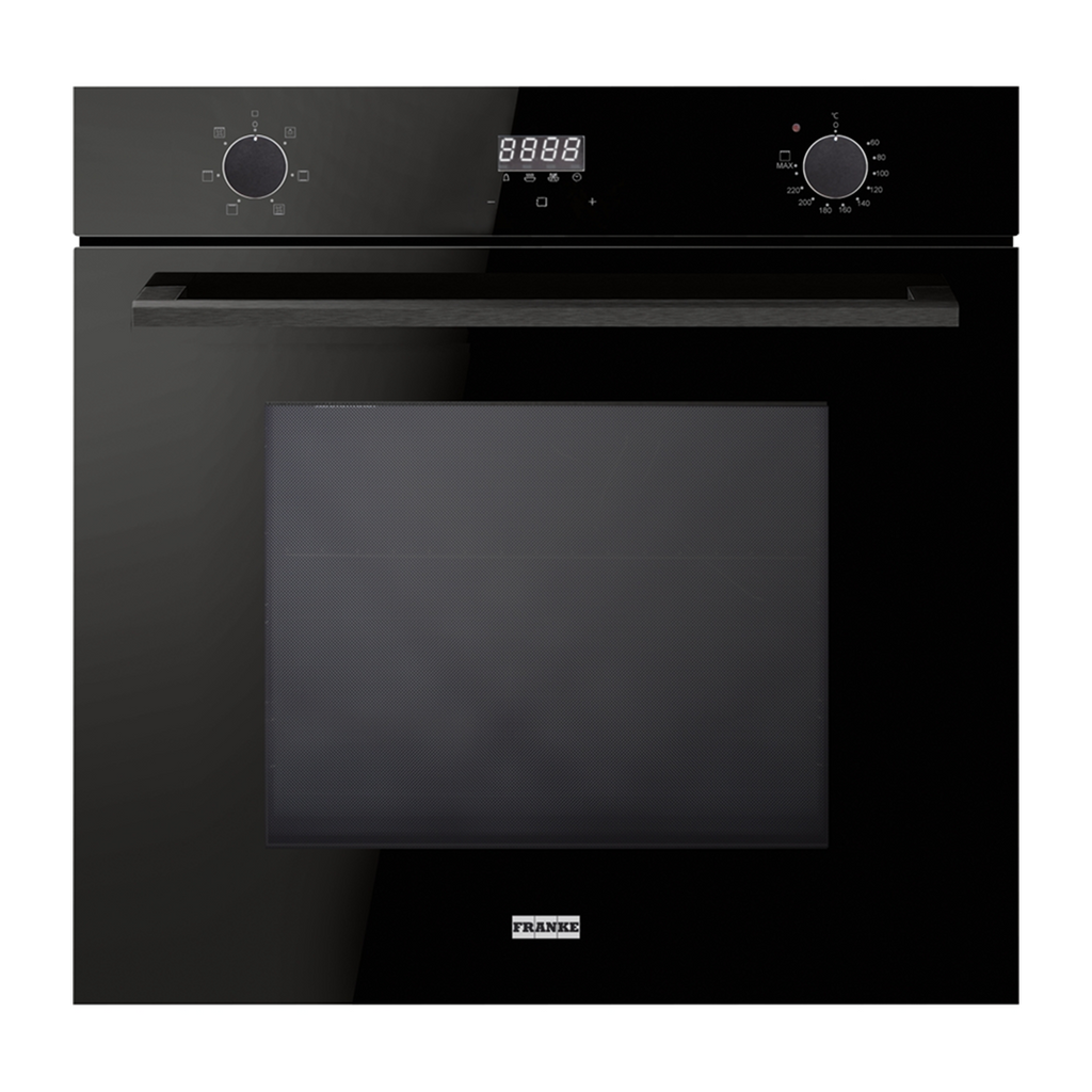 Franke Urban Electric 60cm 5 Function Dual Control Oven FCE60M5B3 - Black Glass