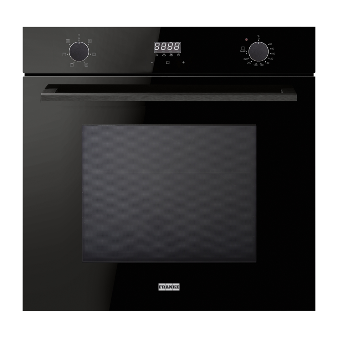Franke Urban Electric 60cm 5 Function Dual Control Oven FCE60M5B3 - Black Glass