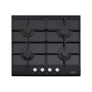 Franke Urban 60cm 4 Burner Gas Cooktop - Black Glass FCG604B1