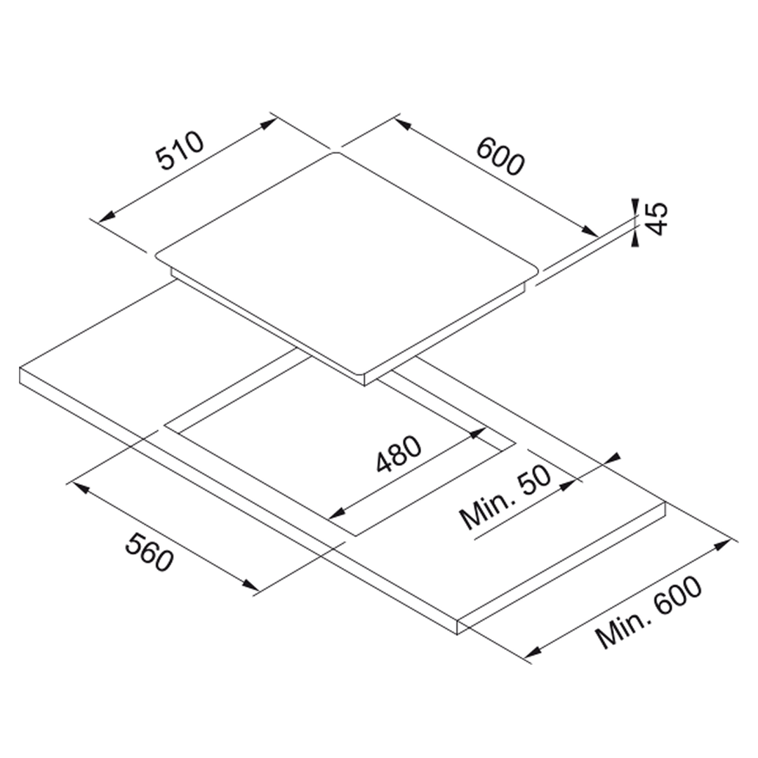 Franke Urban 60cm Gas 4 Burner Cooktop - Stainless Steel FCG604S1