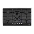 Franke Urban 90cm 5 Burner Gas Cooktop - Black Glass FCG905B1