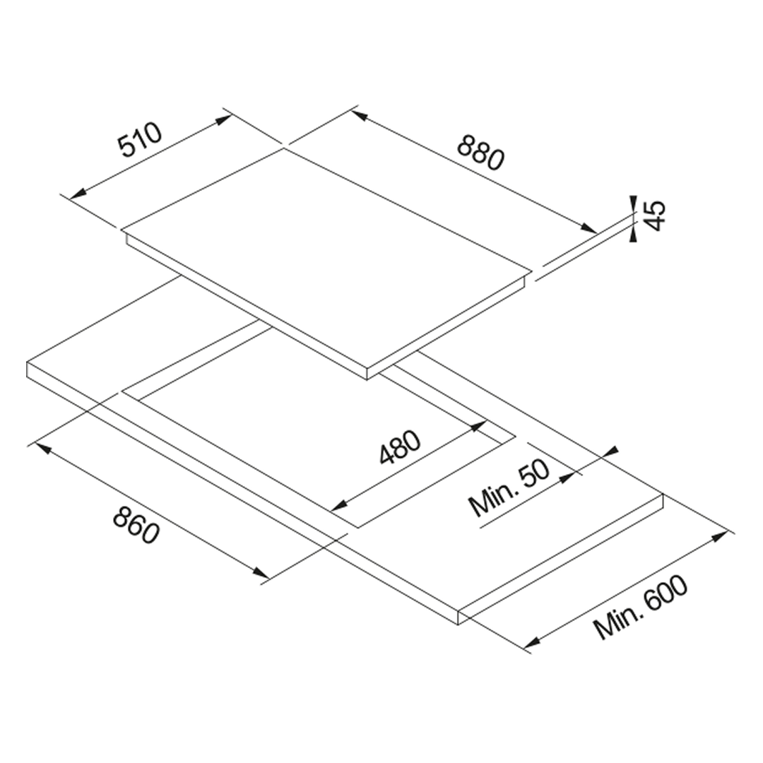 Franke Urban 90cm 5 Burner Cooktop - Stainless Steel FCG905S1
