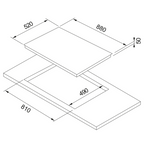 Franke Urban 90cm Electric Induction Cooktop - Black Glass FCI905B1