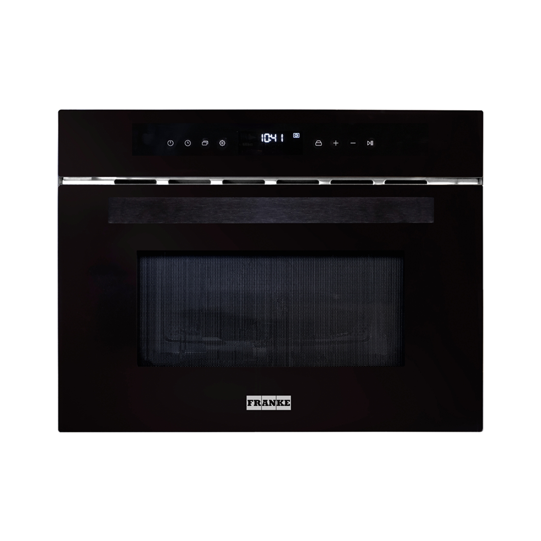 Franke Urban 45cm Built-In Combination Microwave Oven - Black Glass FCMWC38B1