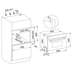 Franke Urban 45cm Built-In Combination Microwave Oven - Black Glass FCMWC38B1