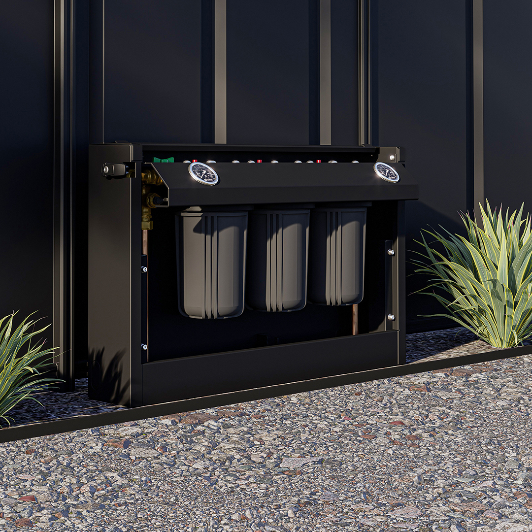 Puretec FilterWall F4 3-Stage Filter System - Midnight Black - FILTERWALL-F4-MB-LF