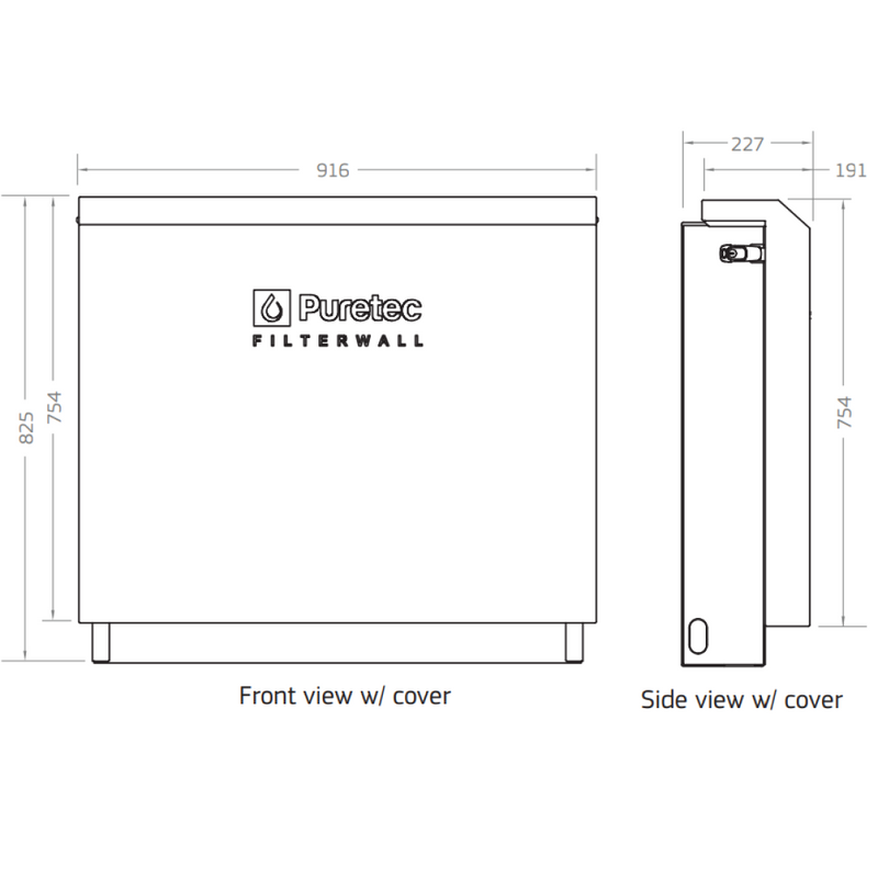 Puretec FilterWall F6 3-Stage Filtration System - Wisteria