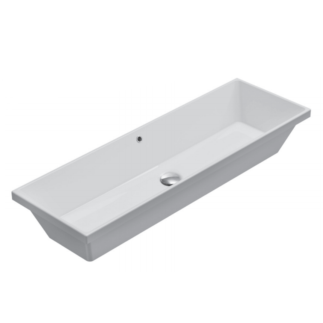Globo Stockholm 1050 Inset or Undercounter Basin - Gloss White FO105BI