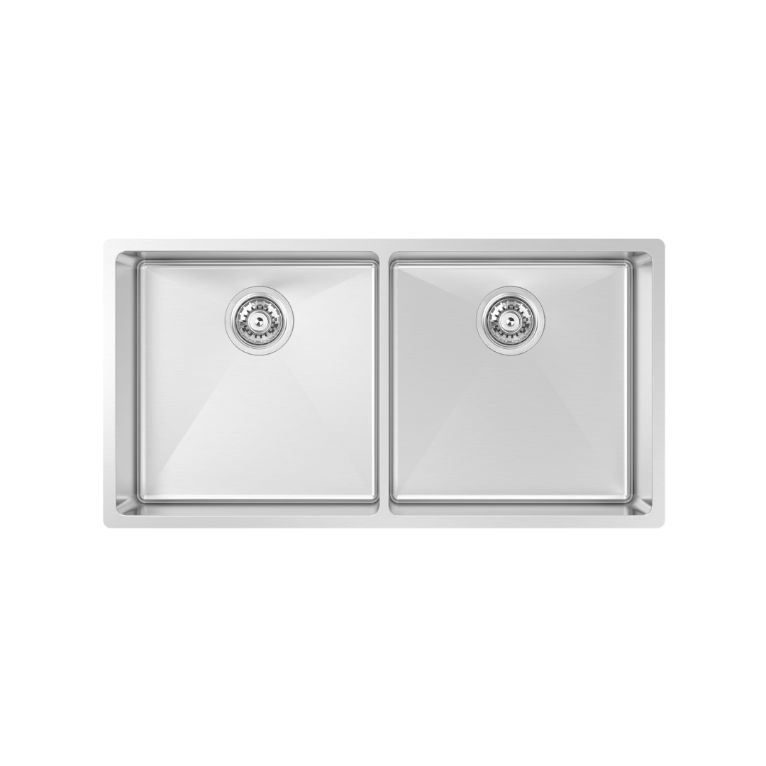 Abey Alfresco Topmount/Undermount Double Bowl Sink - 316 Stainless Steel - FRA400D