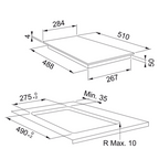 Franke Urban 30cm Electric Induction Cooktop - Black Glass FSM302IBK