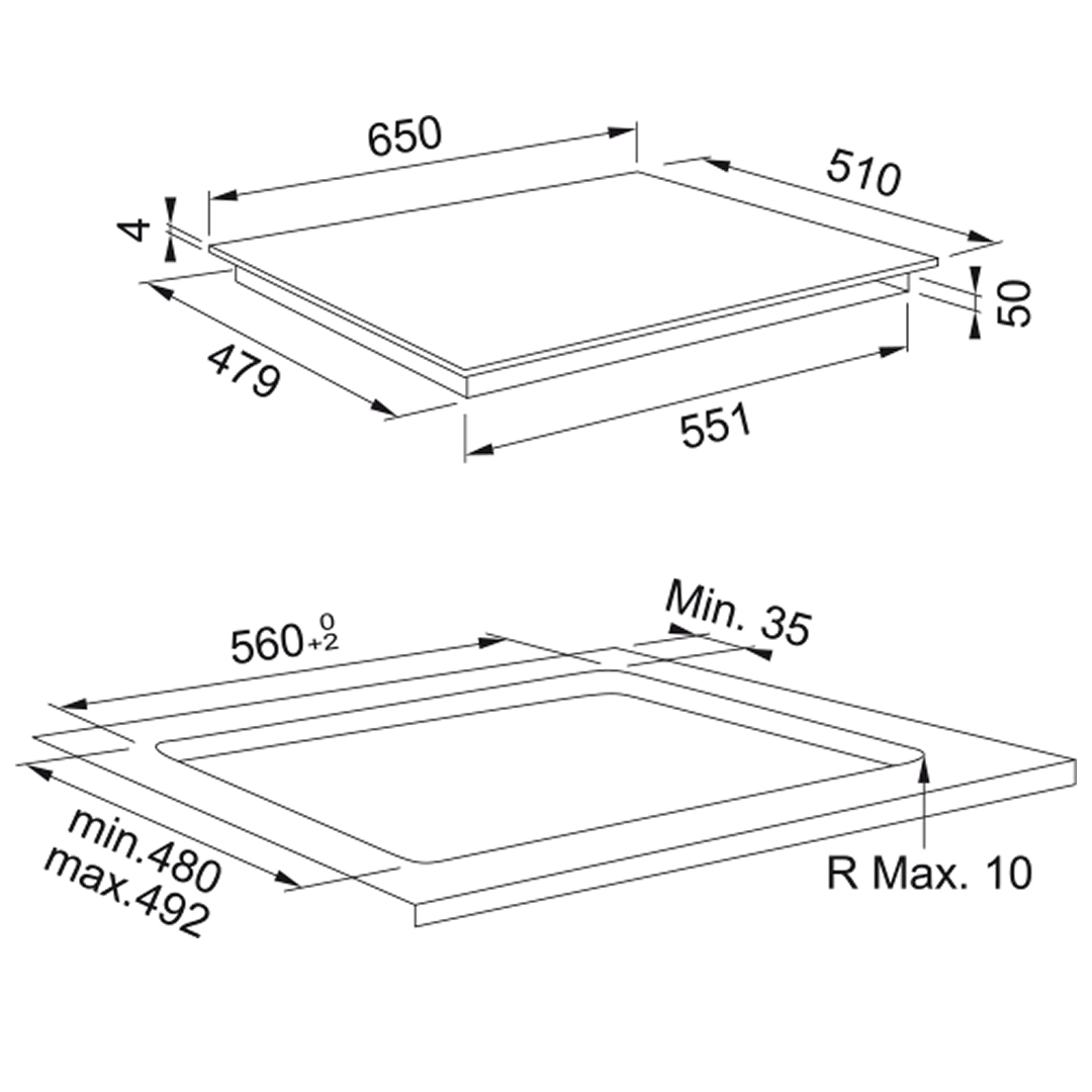 Franke Urban 60cm Electric Induction Cooktop - Black Glass FSM654IBK