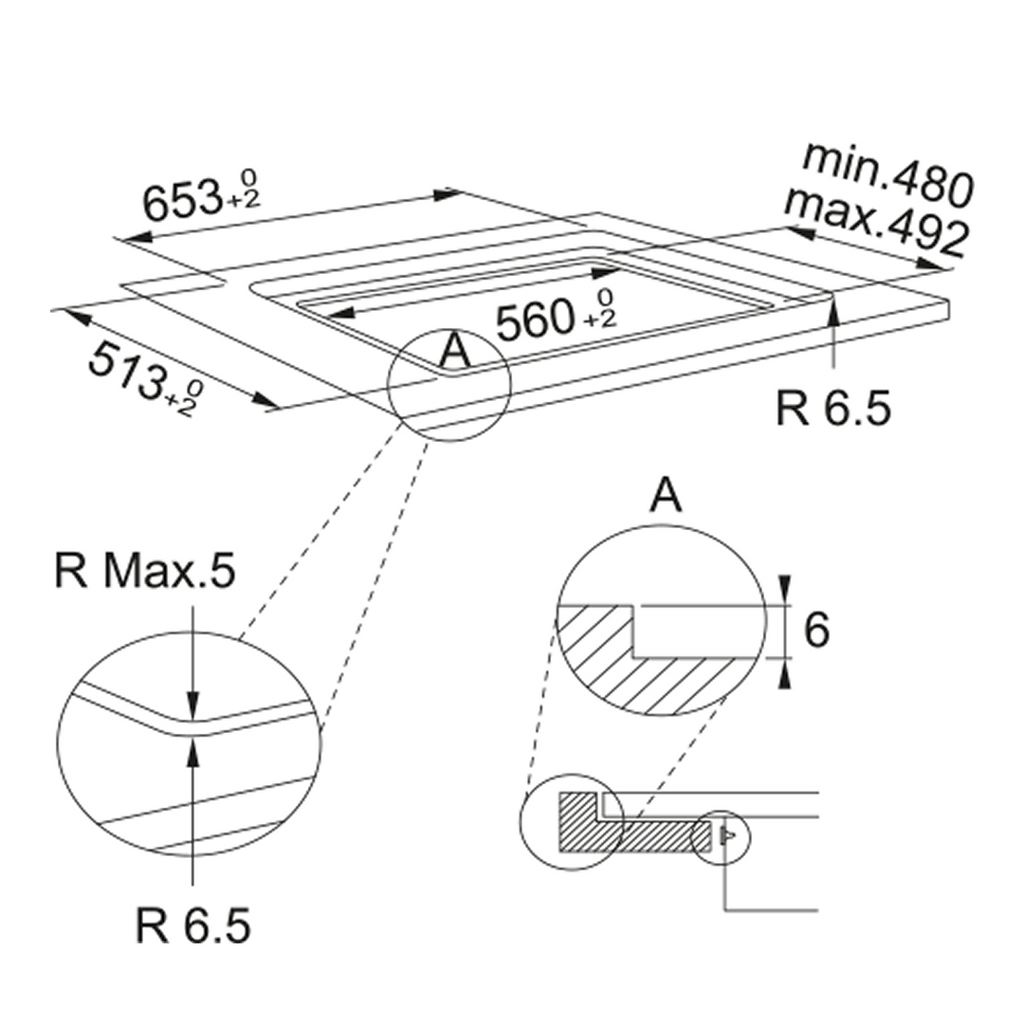 Franke Urban 60cm Electric Induction Cooktop - Black Glass FSM654IBK