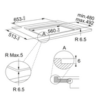 Franke Urban 60cm Electric Induction Cooktop - Black Glass FSM654IBK