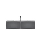 Parisi Float + My Top 1200 Wall Mounted Cabinet - Ceramic Top w/1 Tap Hole - Matte Black - FT-1201S-MB