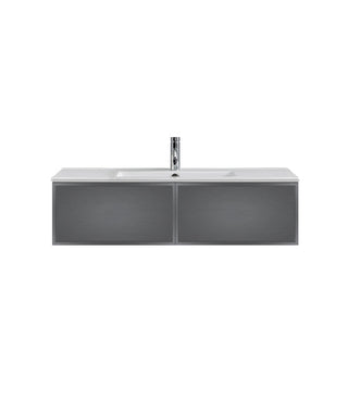 Parisi Float + My Top 1200 Wall Mounted Cabinet - Ceramic Top w/1 Tap Hole - Grafite - FT-1201S-GR