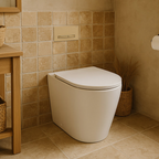 Turner Hastings WhisperFlush Floor Mounted Toilet Pan with Slim Seat - Matte White - FT503FP-MW-N