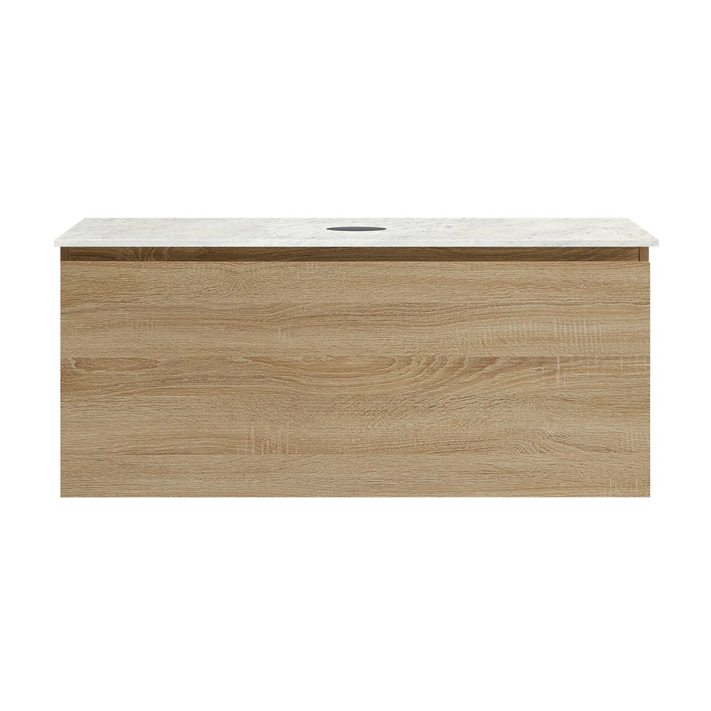 Parisi Rocki + MyTop 1000 Wall Mounted Cabinet with Honed Porcelain Top - Sahara - Carrara Porcelain Top - FV-RK-1000-SH-CAH