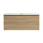 Parisi Rocki + MyTop 1000 Wall Mounted Cabinet with Honed Porcelain Top - Sahara - Carrara Porcelain Top - FV-RK-1000-SH-CAH