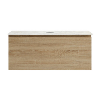 Parisi Rocki + MyTop 1000 Wall Mounted Cabinet with Honed Porcelain Top - Sahara - Carrara Porcelain Top - FV-RK-1000-SH-CAH