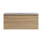 Parisi Rocki + MyTop 1000 Wall Mounted Cabinet with Honed Porcelain Top - Sahara - Portland Hood Porcelain Top - FV-RK-1000-SH-PHH