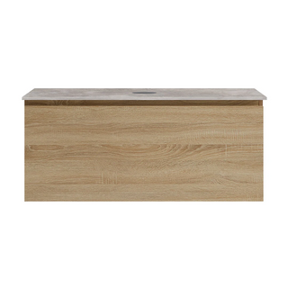 Parisi Rocki + MyTop 1000 Wall Mounted Cabinet with Honed Porcelain Top - Sahara - Portland Hood Porcelain Top - FV-RK-1000-SH-PHH