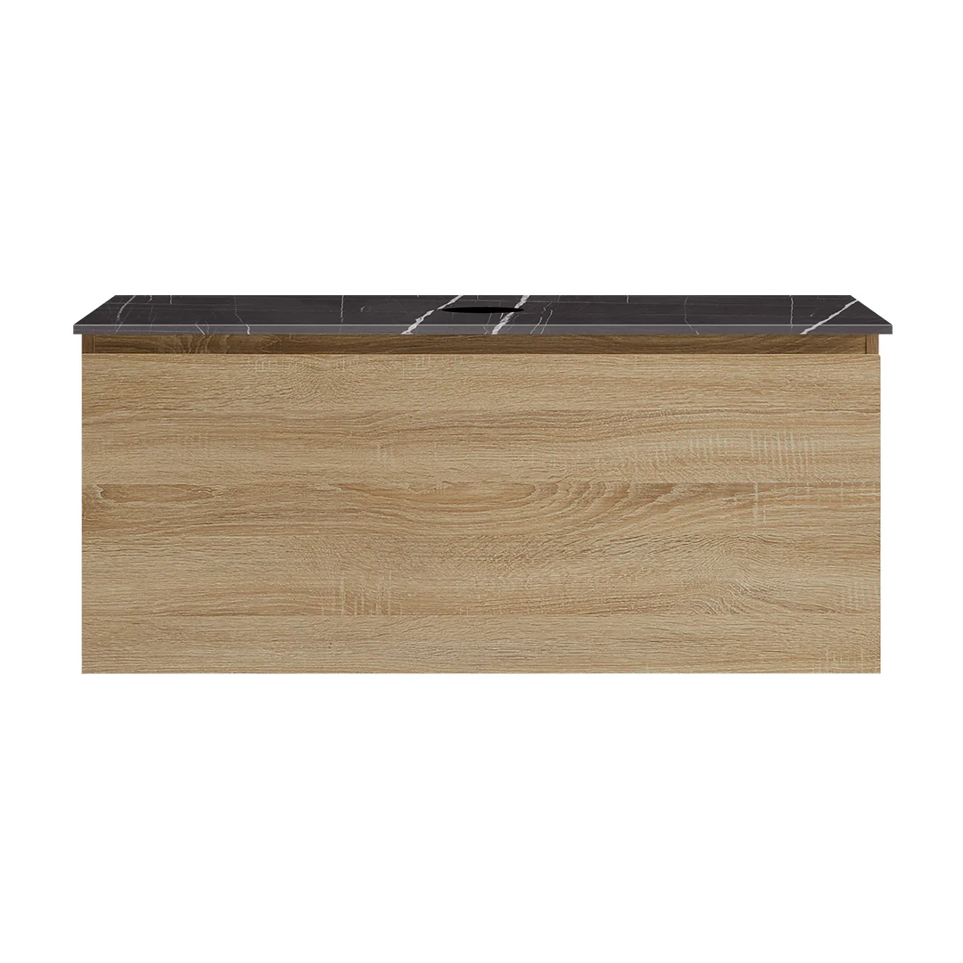 Parisi Rocki + MyTop 1000 Wall Mounted Cabinet with Honed Porcelain Top - Sahara - Sahara Noir Porcelain Top - FV-RK-1000-SH-SAH