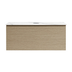 Parisi Rocki + MyTop 1000 Wall Mounted Cabinet with Honed Porcelain Top - Sand Plus - Statuario Porcelain Top - FV-RK-1000-SP-STH