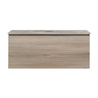 Parisi Rocki + MyTop 1000 Wall Mounted Cabinet with Honed Porcelain Top - Steel Oak - Portland Hood Porcelain Top - FV-RK-1000-ST-PHH