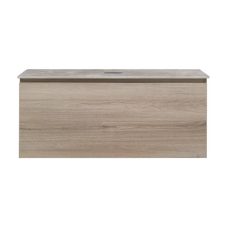 Parisi Rocki + MyTop 1000 Wall Mounted Cabinet with Honed Porcelain Top - Steel Oak - Portland Hood Porcelain Top - FV-RK-1000-ST-PHH