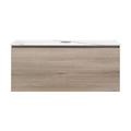 Parisi Rocki + MyTop 1000 Wall Mounted Cabinet with Honed Porcelain Top - Steel Oak - Statuario Porcelain Top - FV-RK-1000-ST-STH