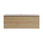 Parisi Rocki + MyTop 1200 Wall Mounted Cabinet with Honed Porcelain Top - Sahara - Portland Hood Porcelain Top - FV-RK-1200S-SH-PHH