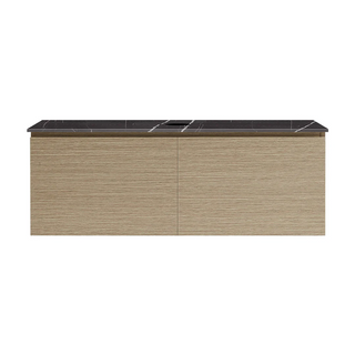 Parisi Rocki + MyTop 1200 Wall Mounted Cabinet with Honed Porcelain Top - Sand Plus - Sahara Noir Porcelain Top - FV-RK-1200S-SP-SAH