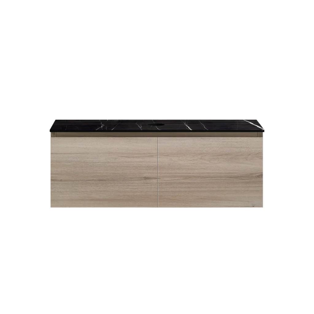 Parisi Rocki + MyTop 1200 Wall Mounted Steel Oak Cabinet with Sahara Honed Porcelain Top - FV-RK-1200S-ST-SAH Clearance