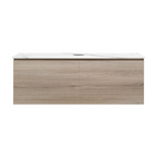 Parisi Rocki + MyTop 1200 Wall Mounted Cabinet with Honed Porcelain Top - Steel Oak - Statuario Porcelain Top - FV-RK-1200S-ST-STH