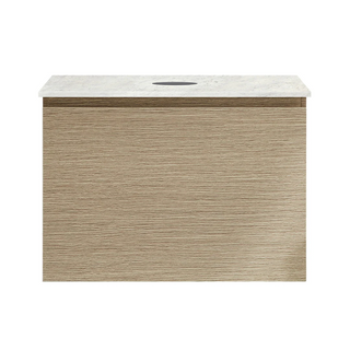 Parisi Rocki + MyTop 600 Wall Mounted Cabinet with Honed Porcelain Top - Sand Plus - Carrara Porcelain Top - FV-RK-600-SP-CAH