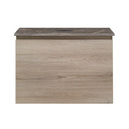 Parisi Rocki + MyTop 600 Wall Mounted Cabinet with Honed Porcelain Top - Steel Oak - Ombra di Caravaggio Porcelain Top - FV-RK-600-ST-OCP