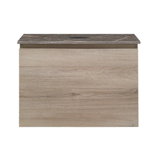 Parisi Rocki + MyTop 600 Wall Mounted Cabinet with Honed Porcelain Top - Steel Oak - Ombra di Caravaggio Porcelain Top - FV-RK-600-ST-OCP