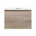 Parisi Rocki + MyTop 600 Wall Mounted Cabinet with Honed Porcelain Top - Steel Oak - Statuario Porcelain Top - FV-RK-600-ST-STH
