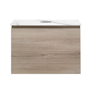 Parisi Rocki + MyTop 600 Wall Mounted Cabinet with Honed Porcelain Top - Steel Oak - Statuario Porcelain Top - FV-RK-600-ST-STH